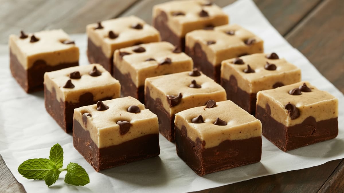 Cookie Dough Fudge: Two Dessert Cravings Satisfied In One Bite