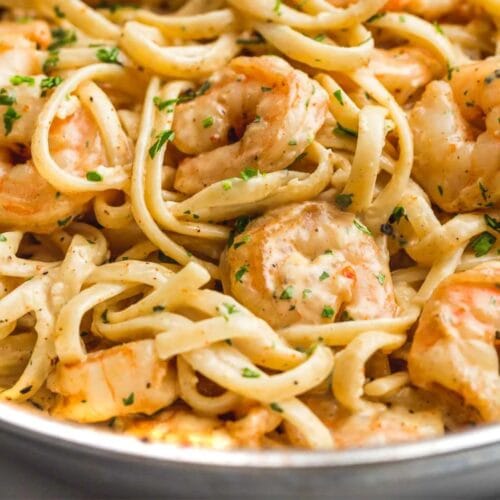 Creamy Garlic Shrimp Pasta