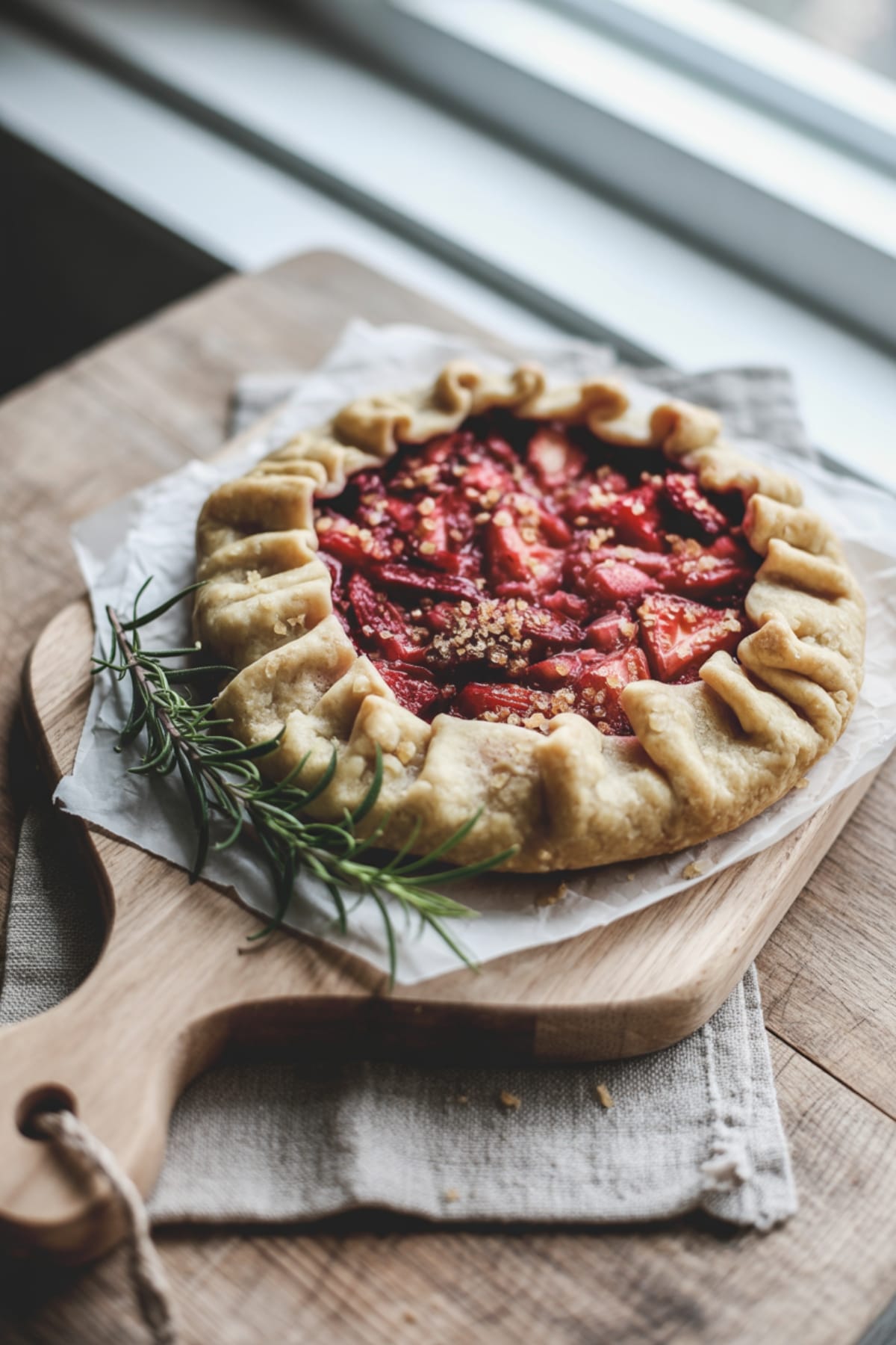 Creamy Strawberry Rhubarb Custard Tart - Restaurant-Worthy Treat