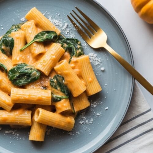 Creamy Vegan Pumpkin Pasta with Apple & Sage Recipe