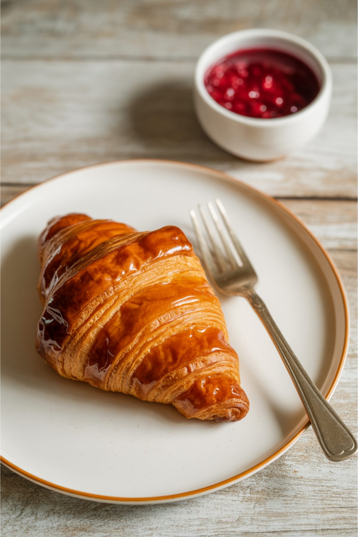 Crossiant Dessert Ideas - Creme Brulee Edition With Torched Sugar Top