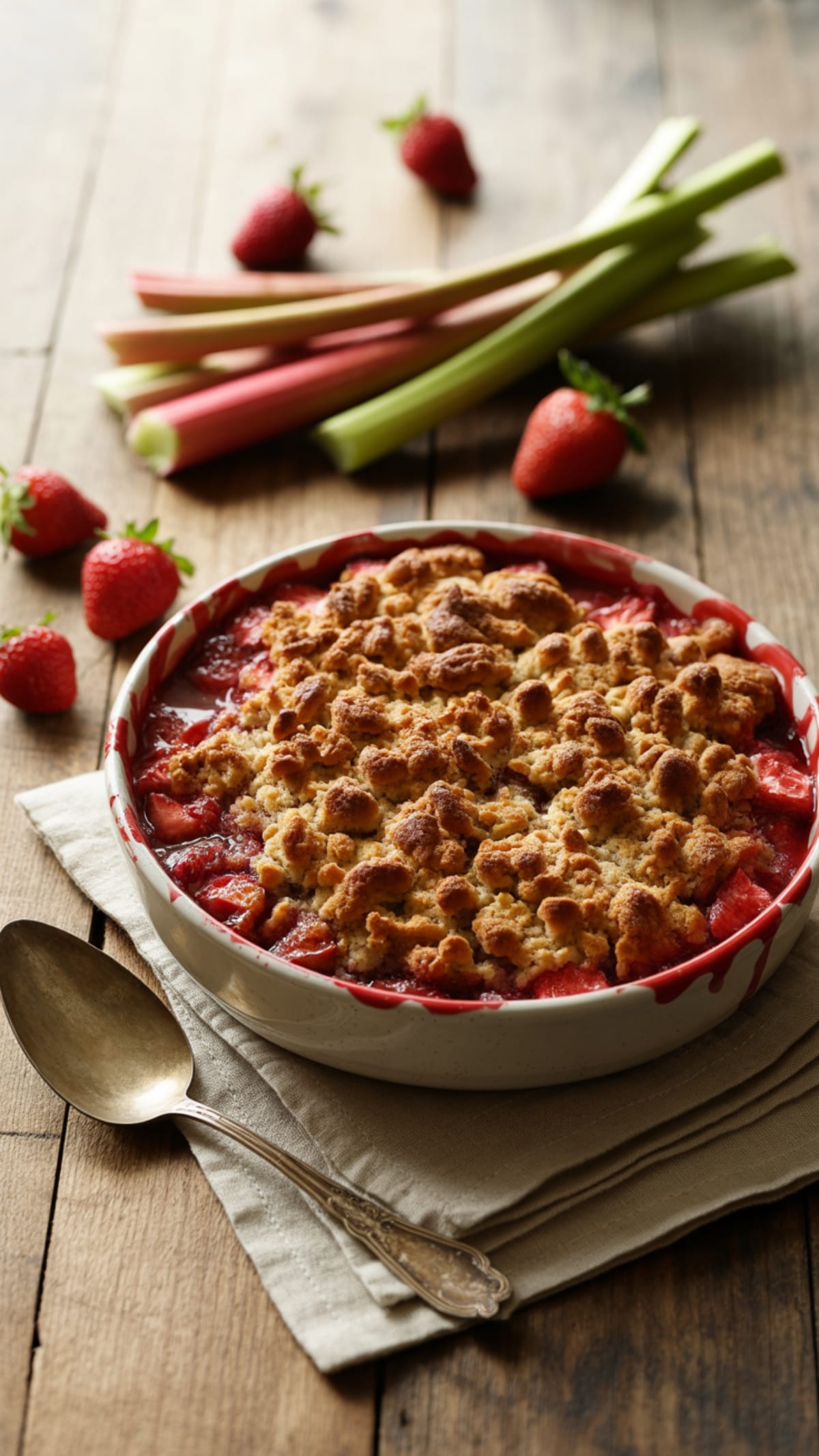 Easy Gluten-Free Strawberry Rhubarb Crisp | 30-Minute Dessert