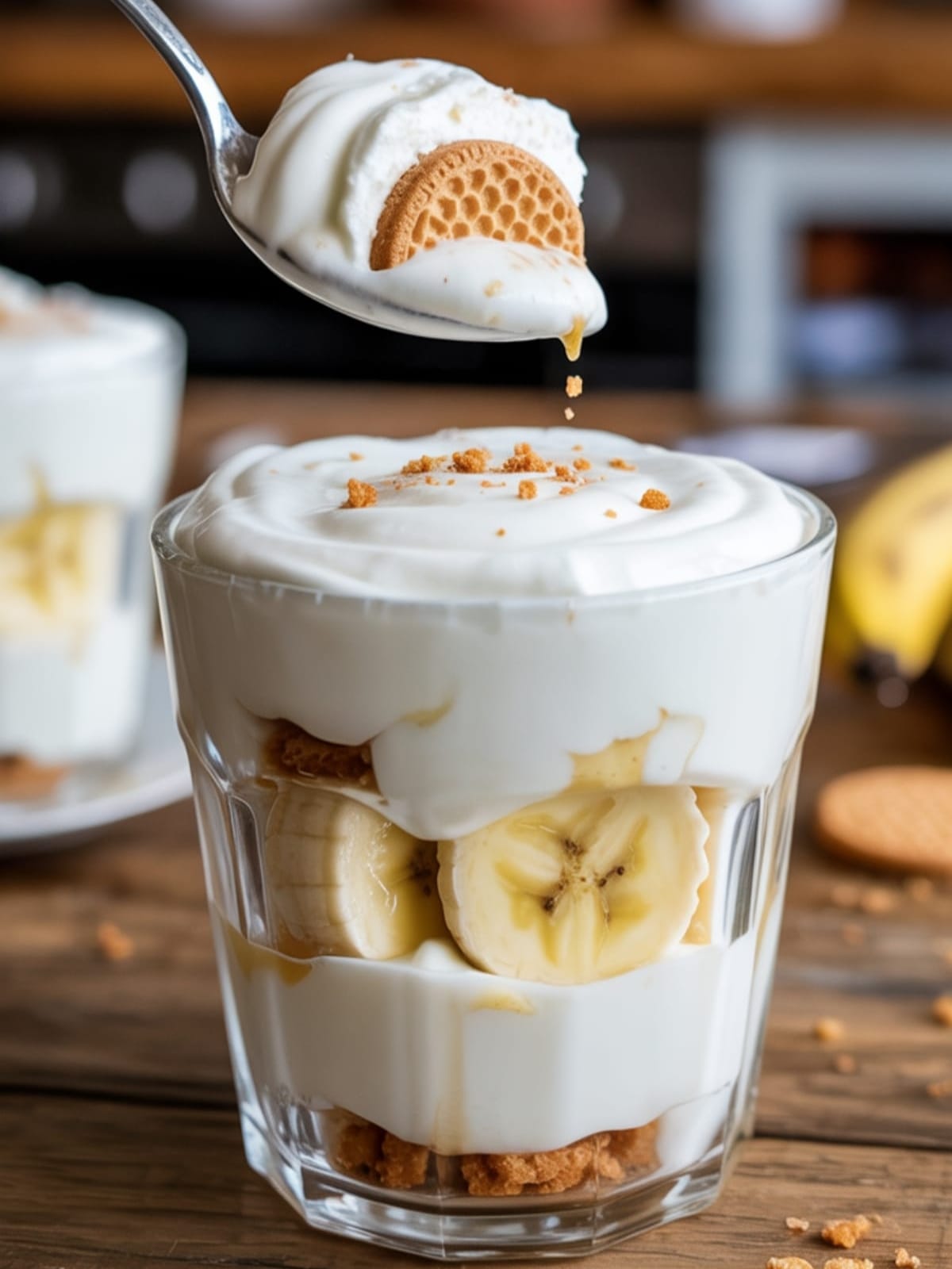 Easy No Cook Banana Pudding Parfait Cups