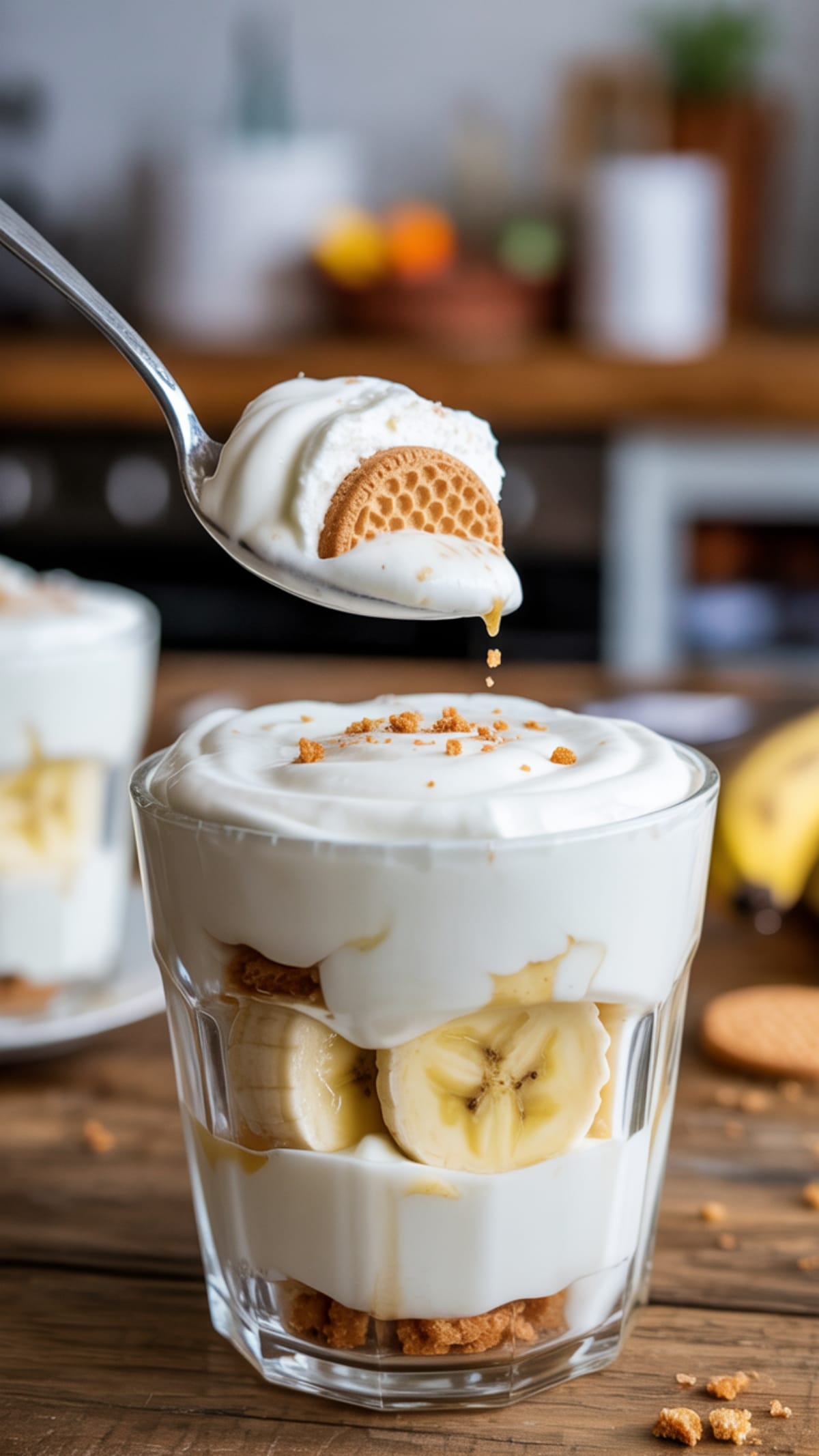 Easy No Cook Banana Pudding Parfait Cups