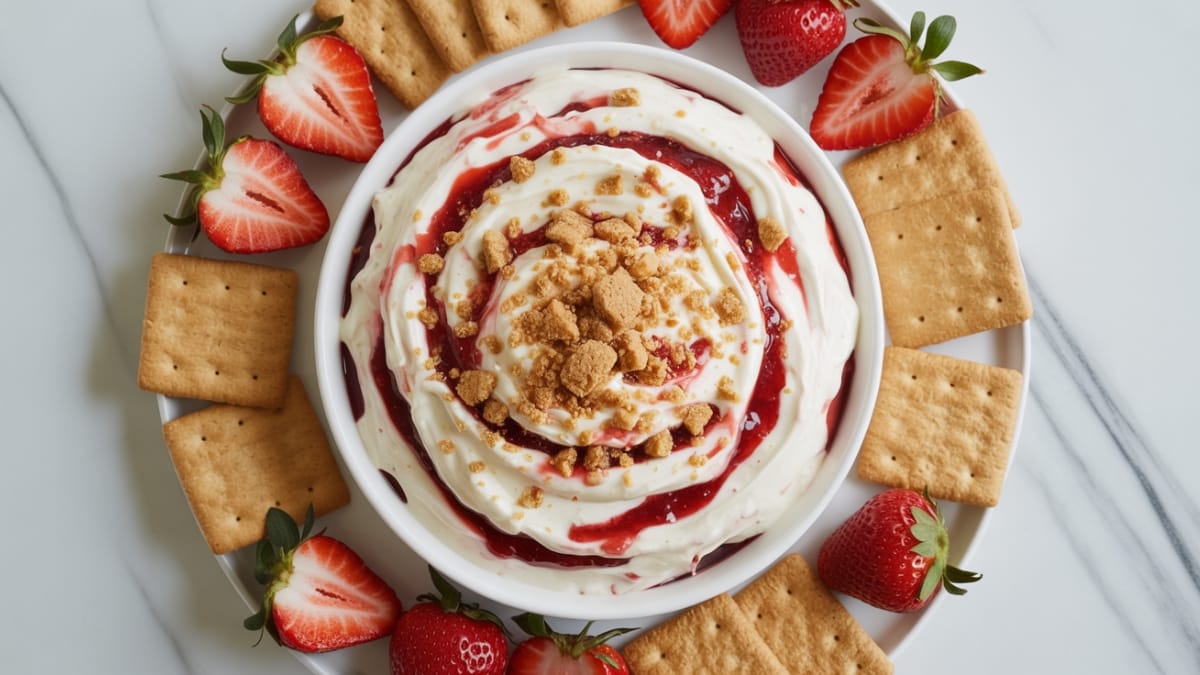 Easy Strawberry Cheesecake Dip- A 10-Minute Dessert Everyone Will Love