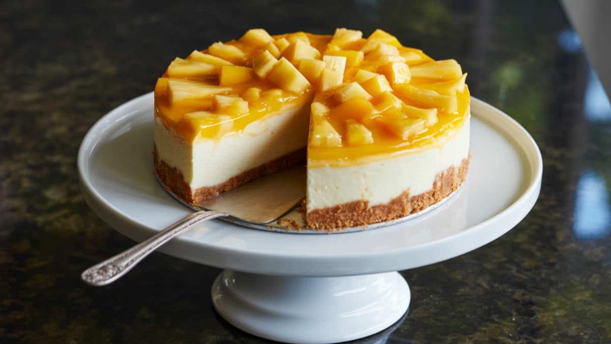 Experience Tropical Bliss- The Pineapple Cheesecake You've Been Dreaming Of