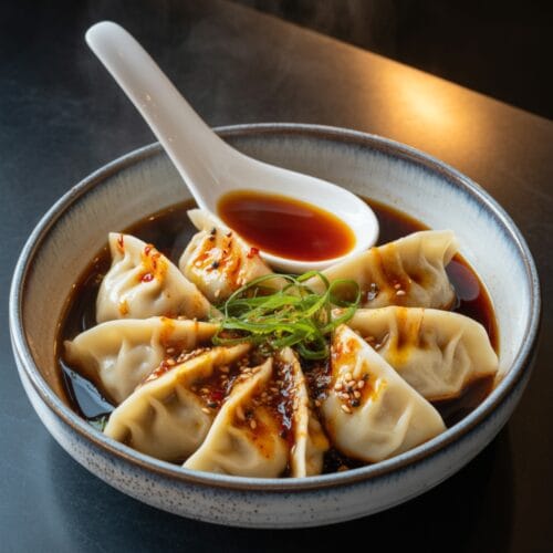 Ginger Soy Broth with Butternut Squash Dumplings