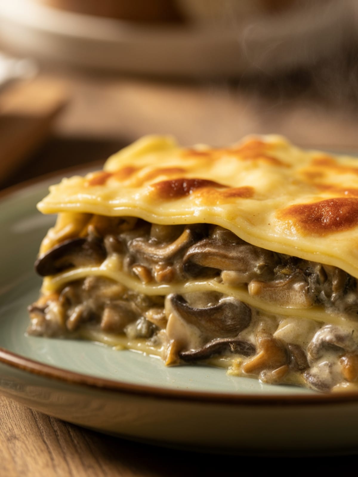Gourmet Wild Mushroom Lasagne Dinner Recipe