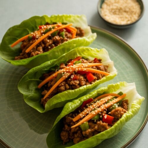Healthy Ground Beef Lettuce Wraps
