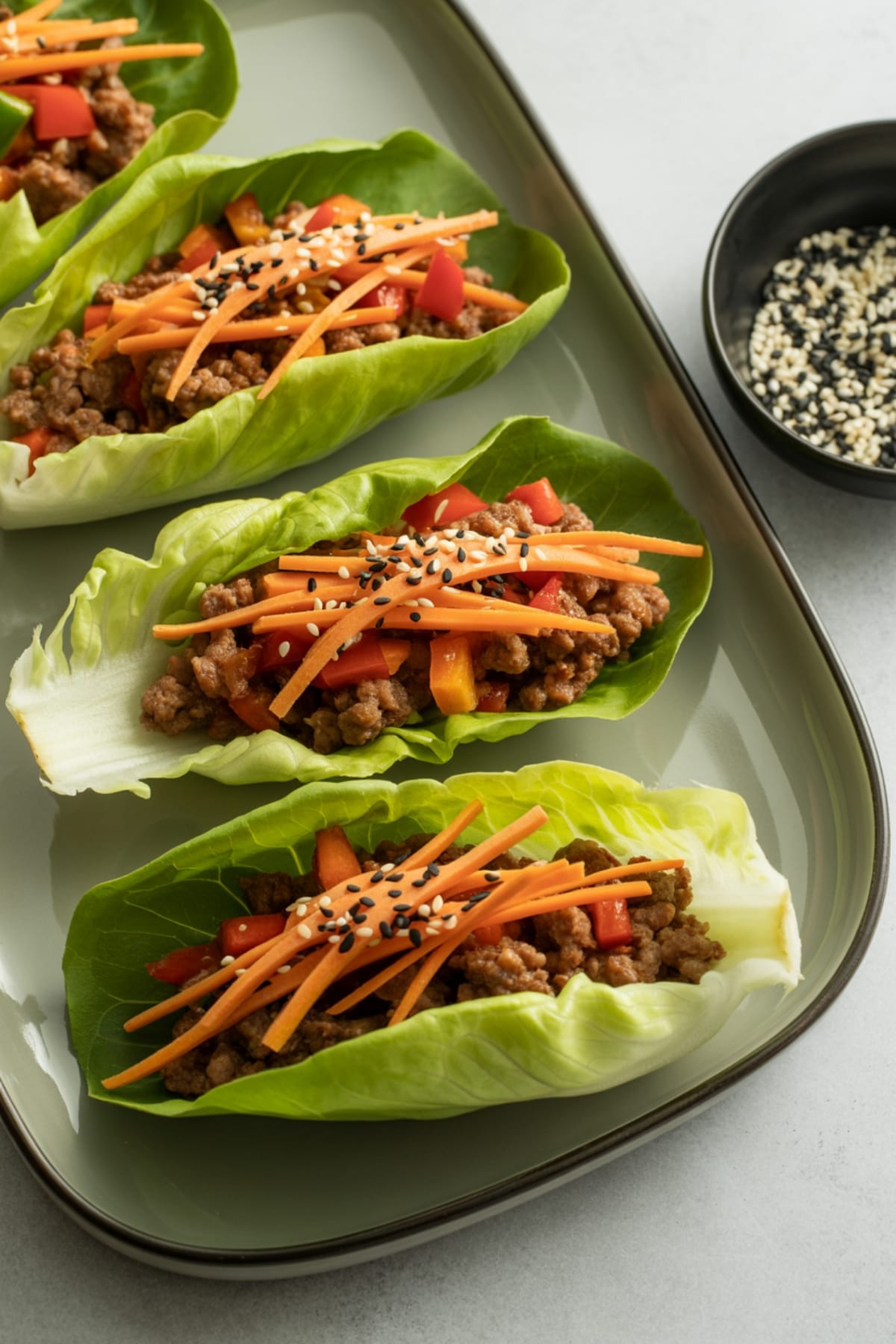 Healthy Ground Beef Lettuce Wraps Dinner