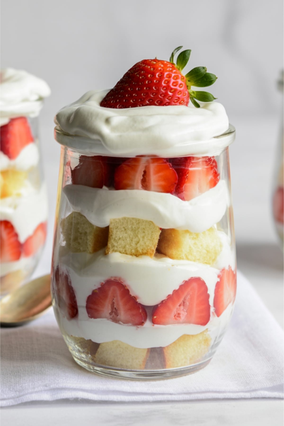 Healthy Strawberry Shortcake in Trifles
