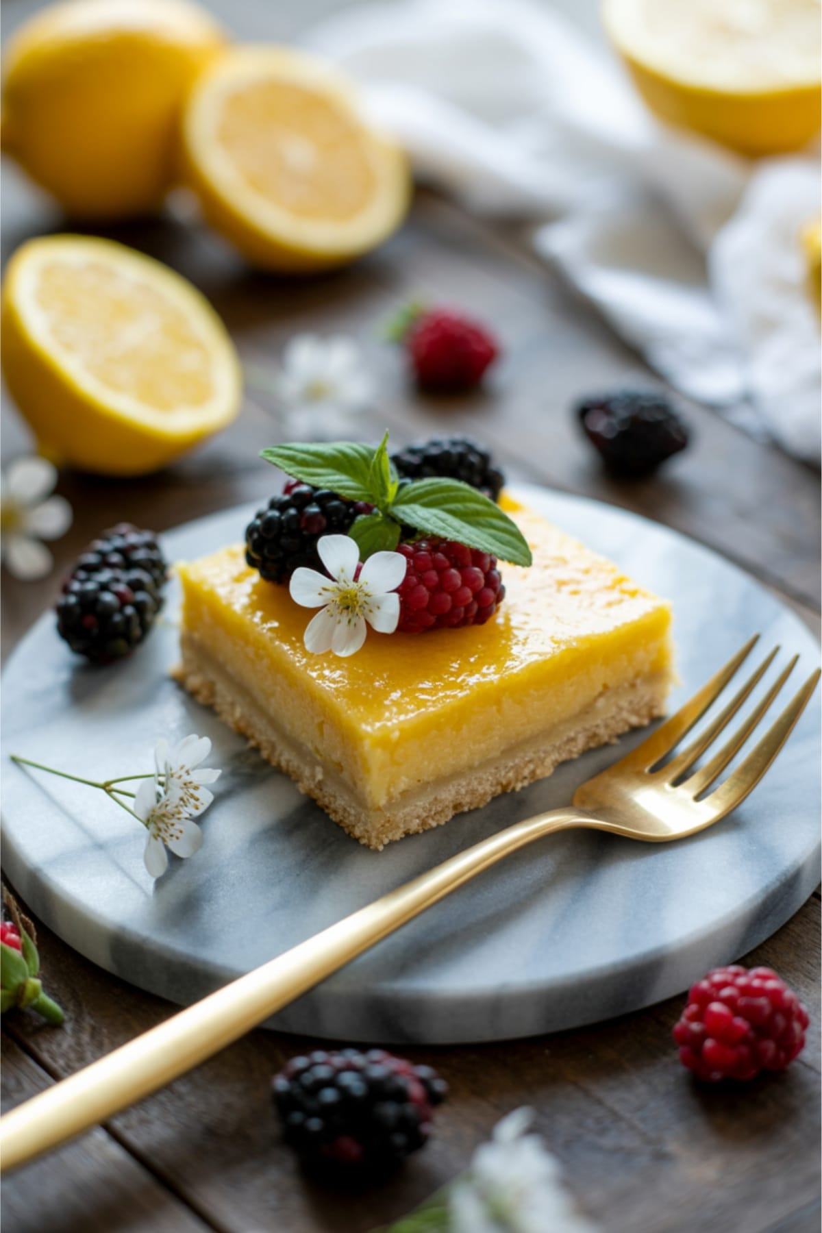 Healthy Vegan Lemon Bars Made with Simple Ingredients