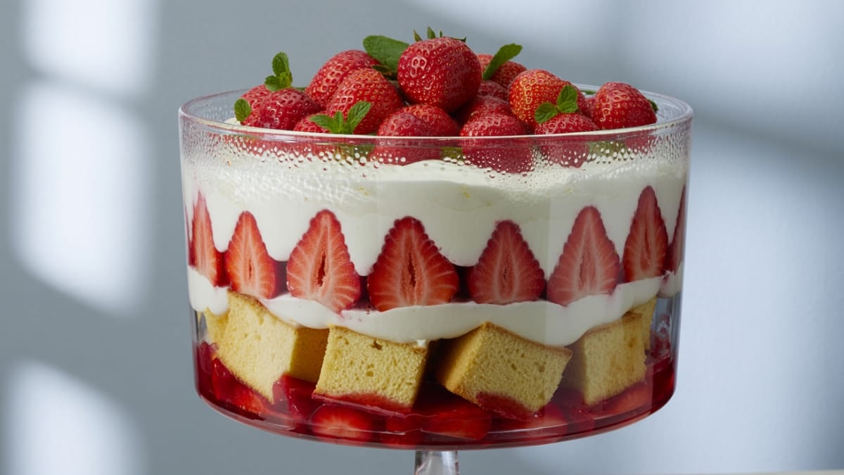 Heavenly Strawberry Shortcake Trifle That Will Wow Your Guests