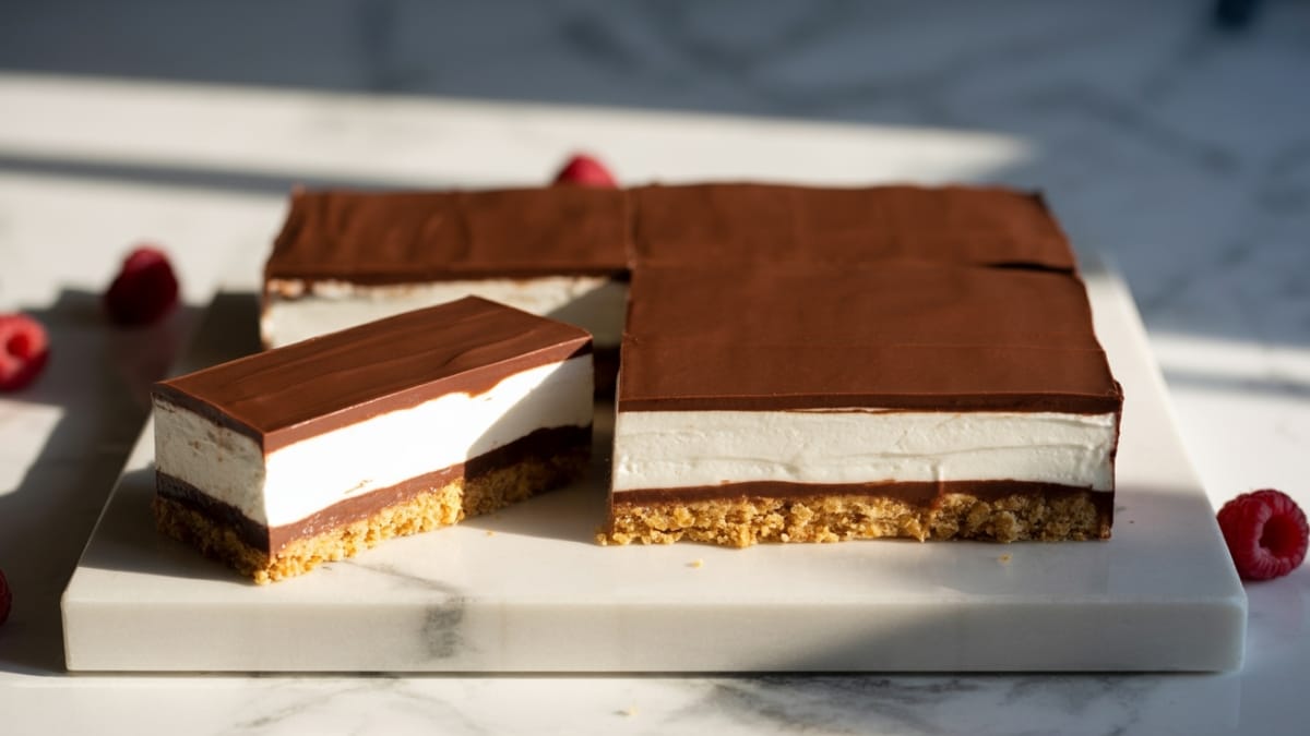 Indulge in Heavenly Layers- Effortless No-Bake Chocolate Eclair Cake