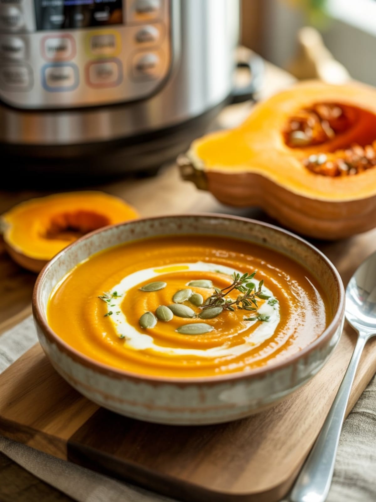 Instant Pot Butternut Squash Soup Easy Recipe