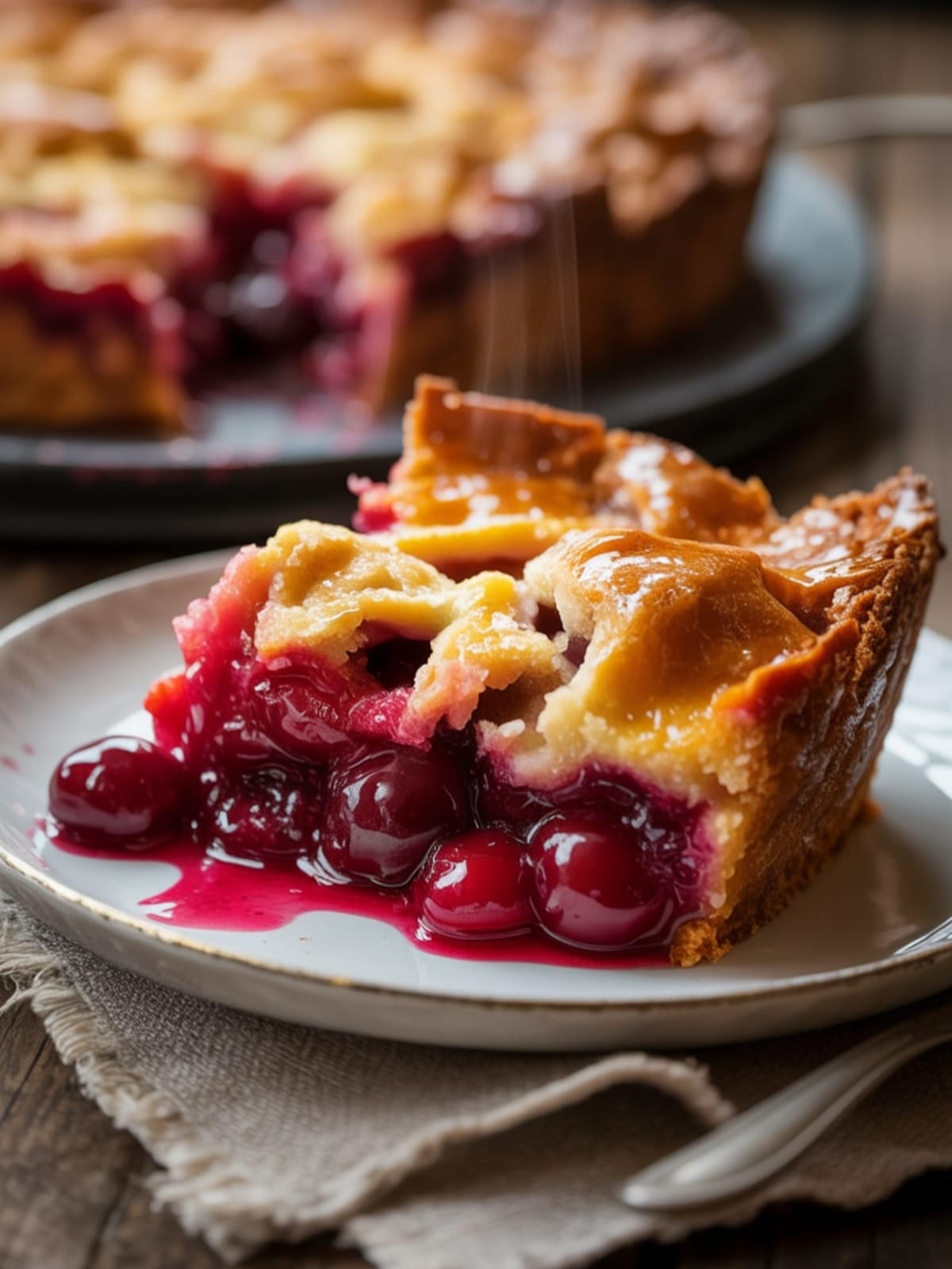 Irresistible Dark Cherry Cobbler - The Perfect Summer Dessert