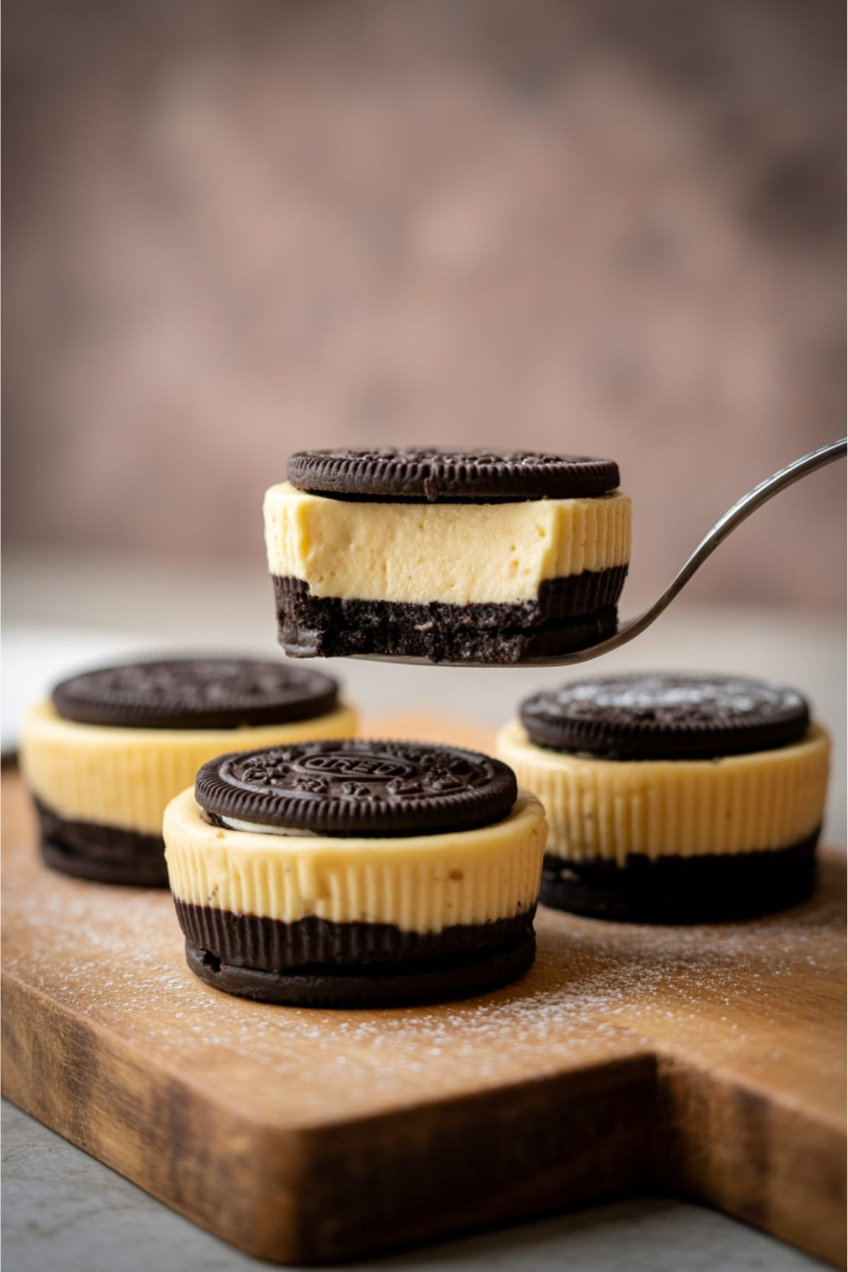 Irresistible Mini Cheesecakes With Oreo Crust & Creamy Filling