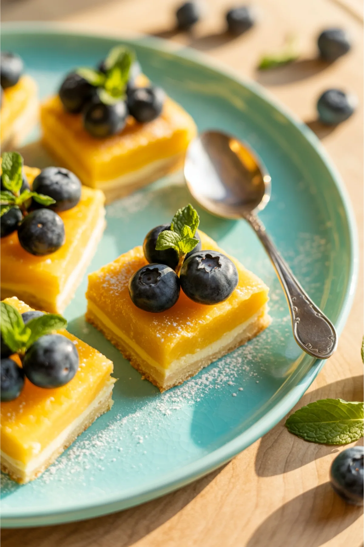 Lemon Blueberry Cream Cheese Bars - Perfect Spring Dessert