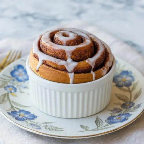 Microwave Cinnamon Roll Mug Cake