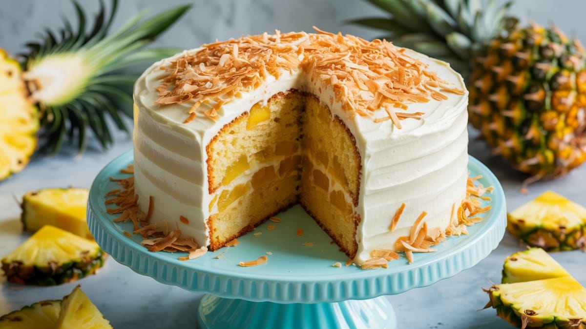 Pineapple Heaven Cake- A Tropical Dream in Every Slice