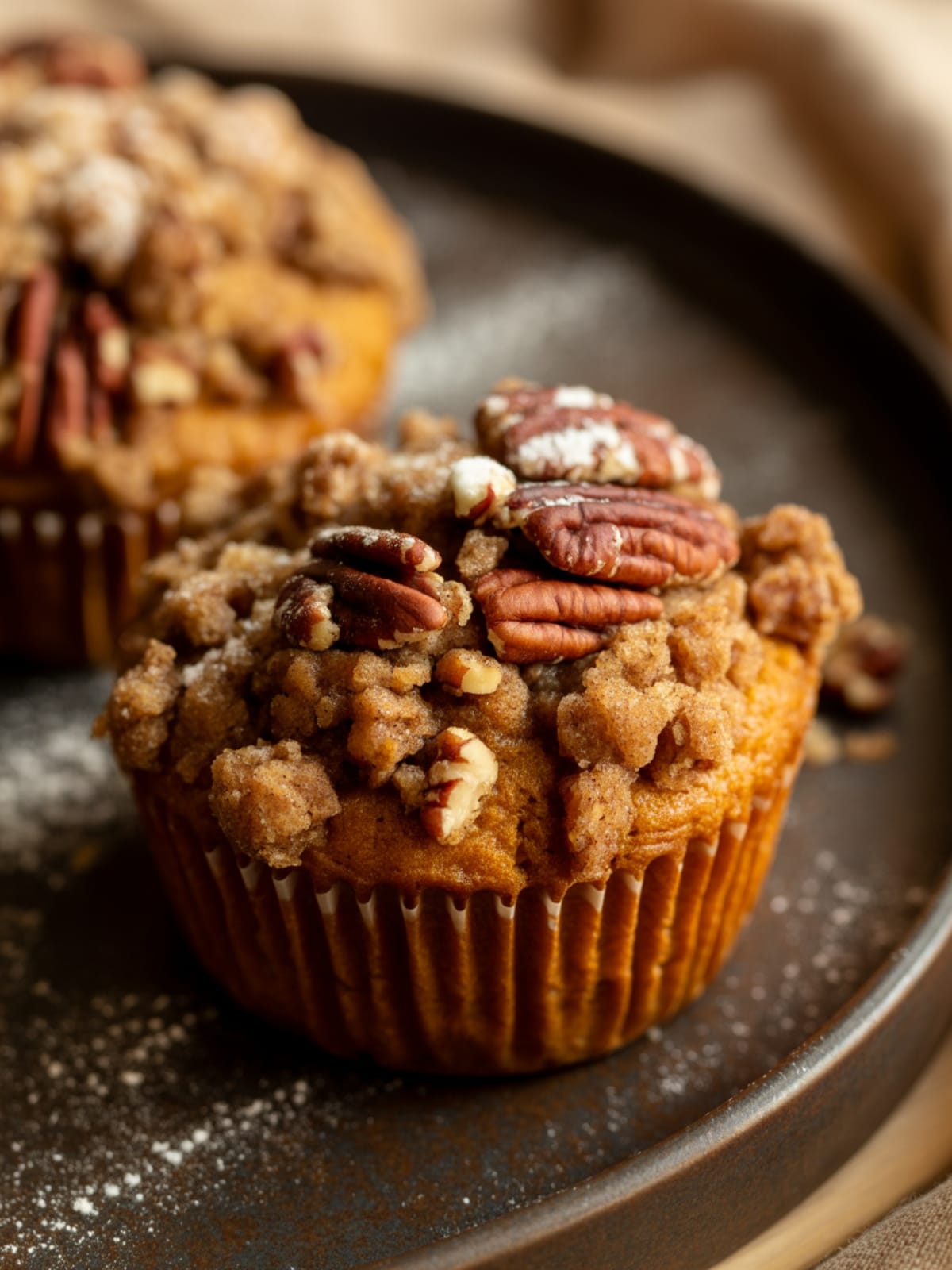 Pumpkin Pecan Muffins Hearty Breakfast