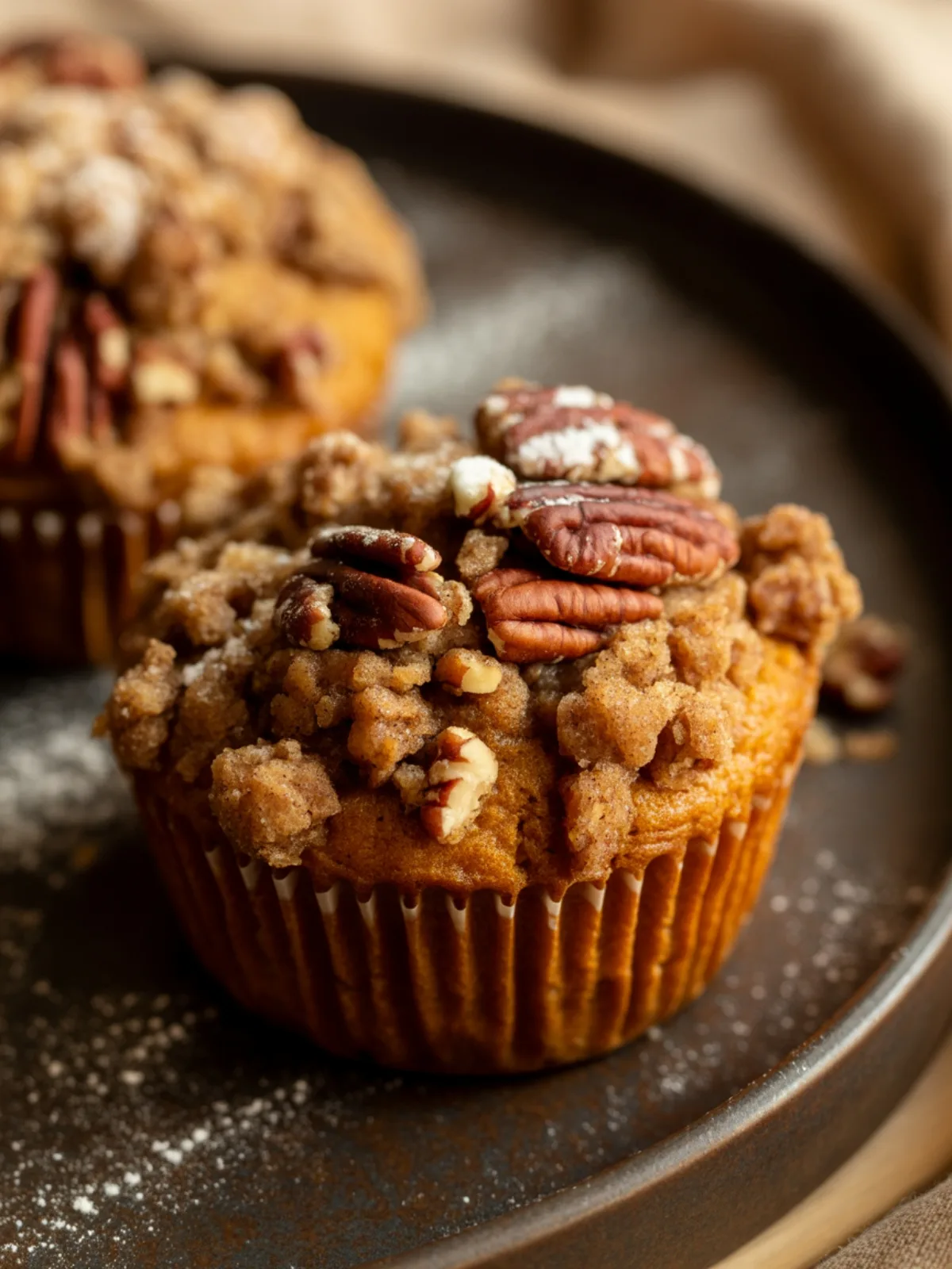 Pumpkin Pecan Muffins Hearty Breakfast