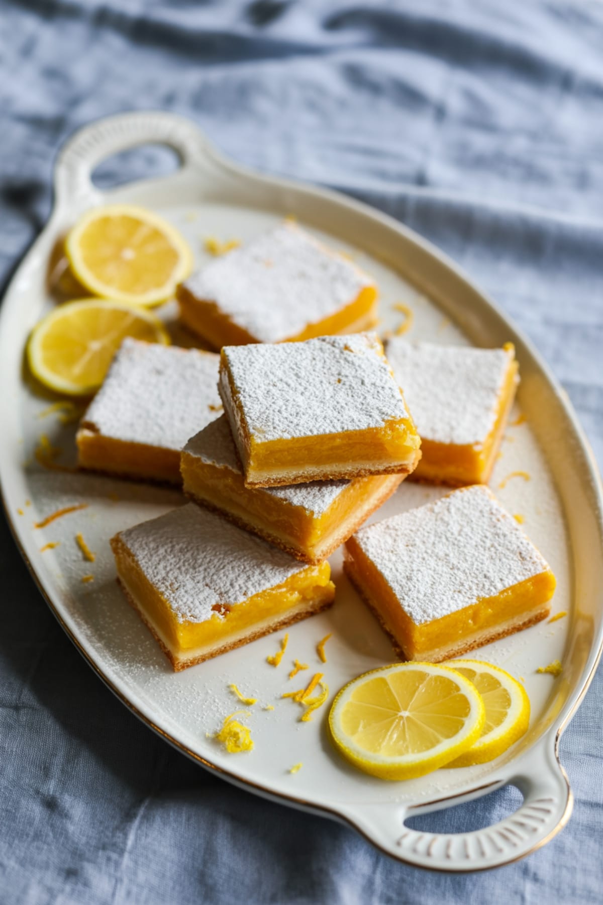 Quick Vegan Dessert - Lemon Bars with No Eggs or Dairy