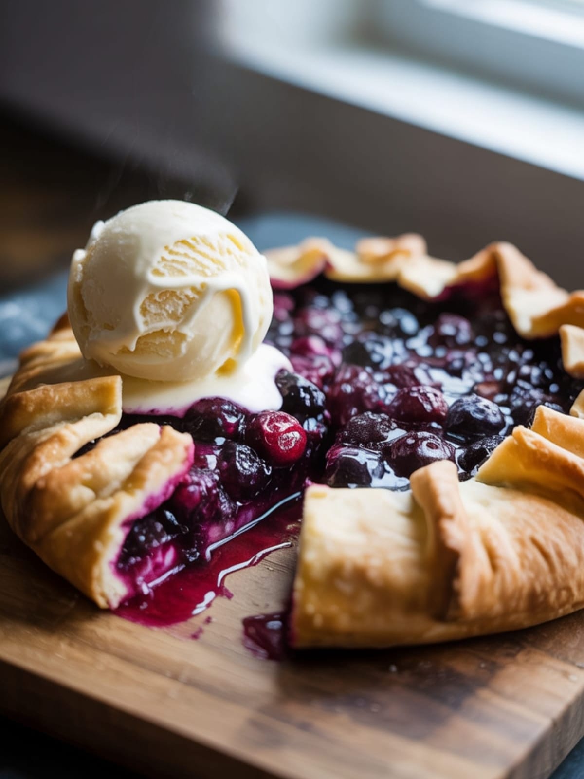 Rustic Berry Galette With Crispy Cornmeal Crust - No Pie Pan Needed!