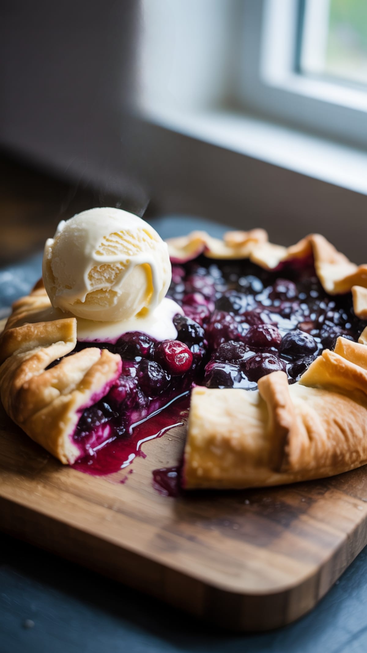 Rustic Berry Galette With Crispy Cornmeal Crust - No Pie Pan Needed!