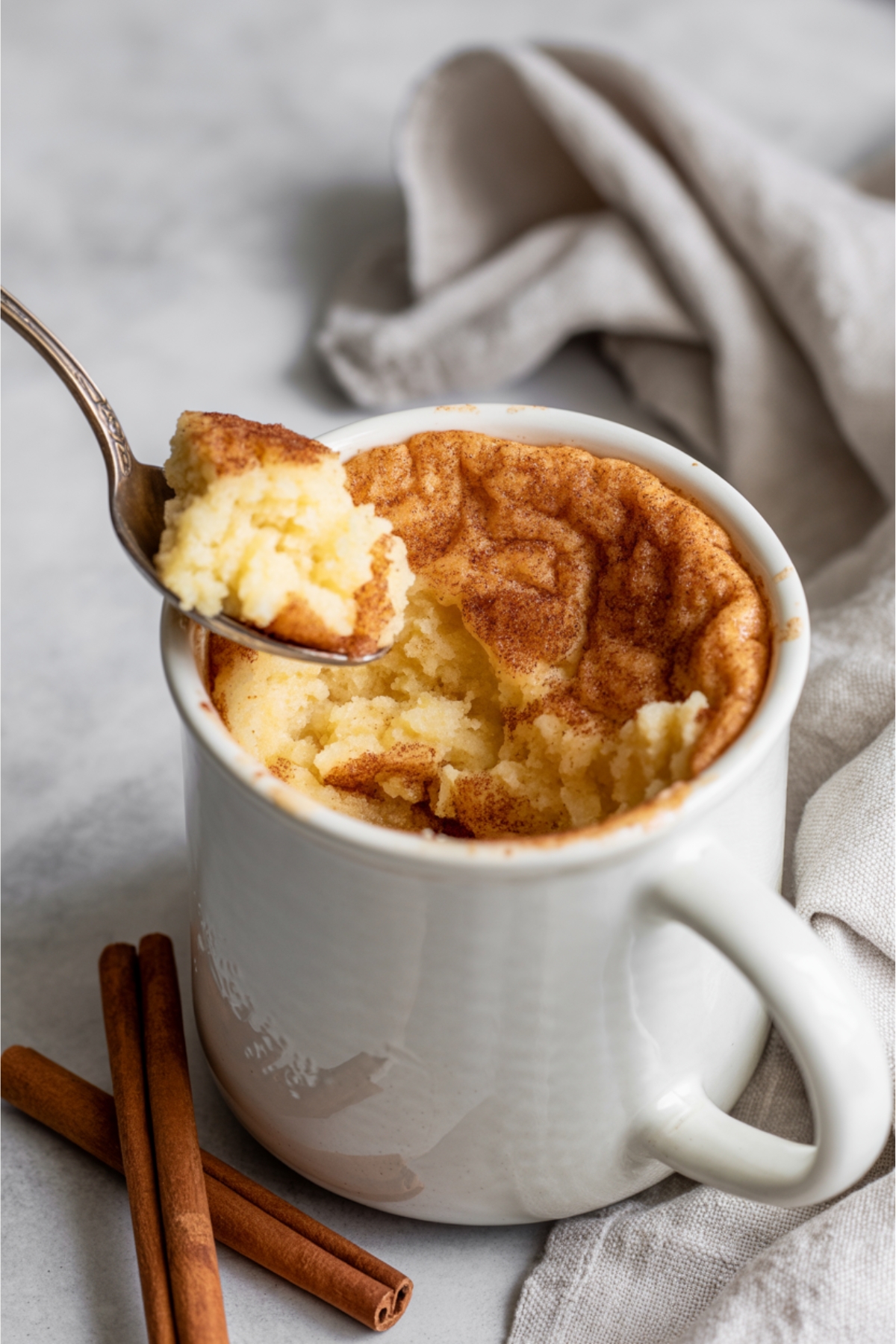 Snickerdoodle Mug Cake—One Serving Late-Night Treat