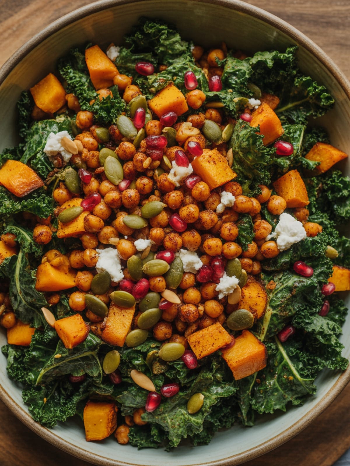 Spicy Roasted Chickpea Fall Salad Recipe