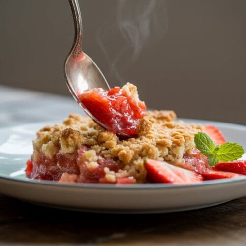 Strawberry Rhubarb Crumble