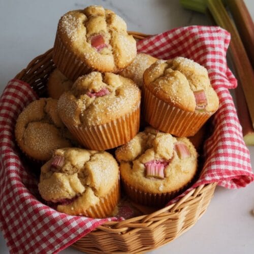 Strawberry Rhubarb Muffins
