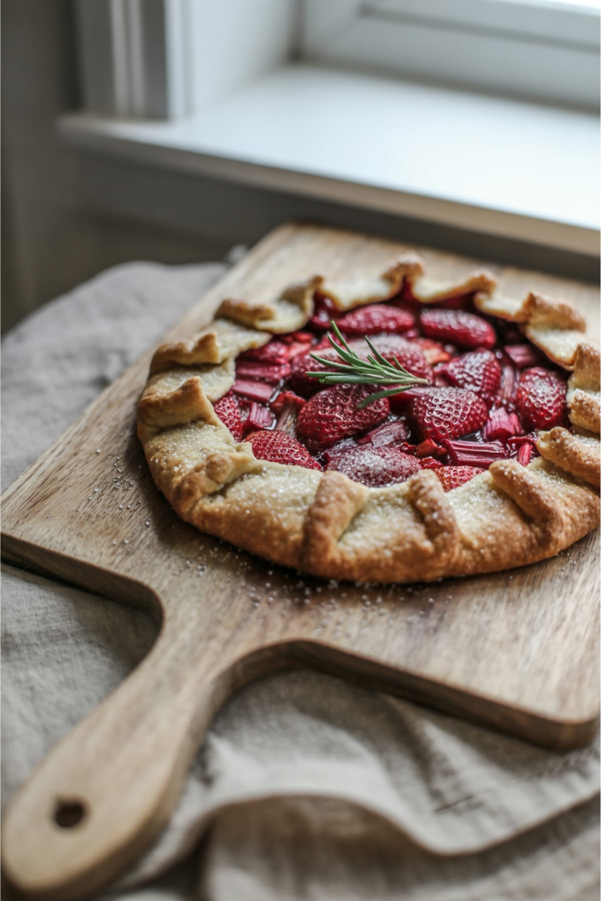 Strawberry Rhubarb Slab Tart - Feed a Crowd With Style