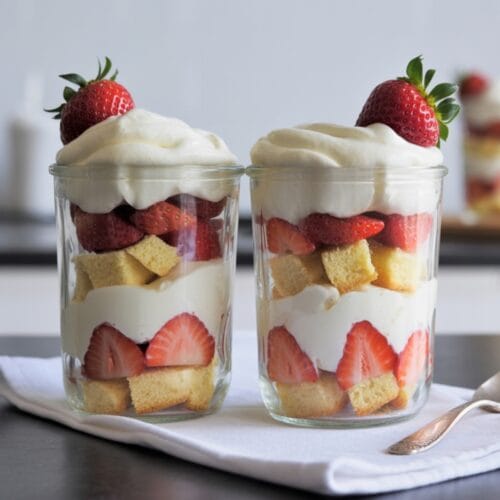 Strawberry Shortcake Trifles