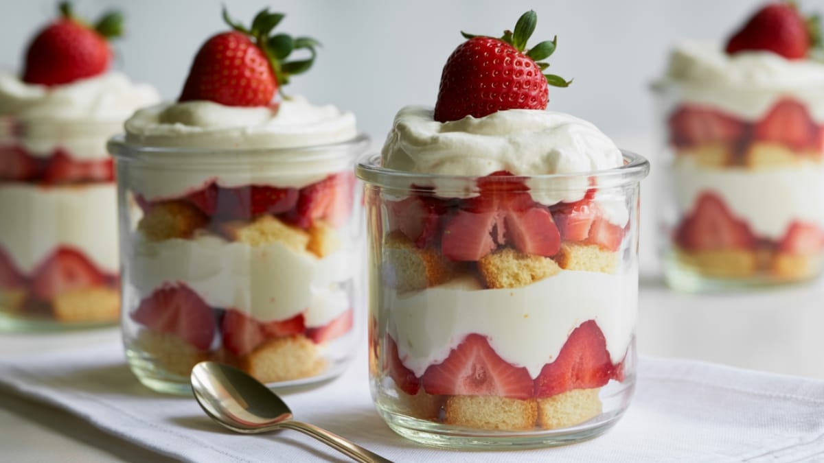 Strawberry Shortcake Trifles - The Perfect Make-Ahead Summer Dessert