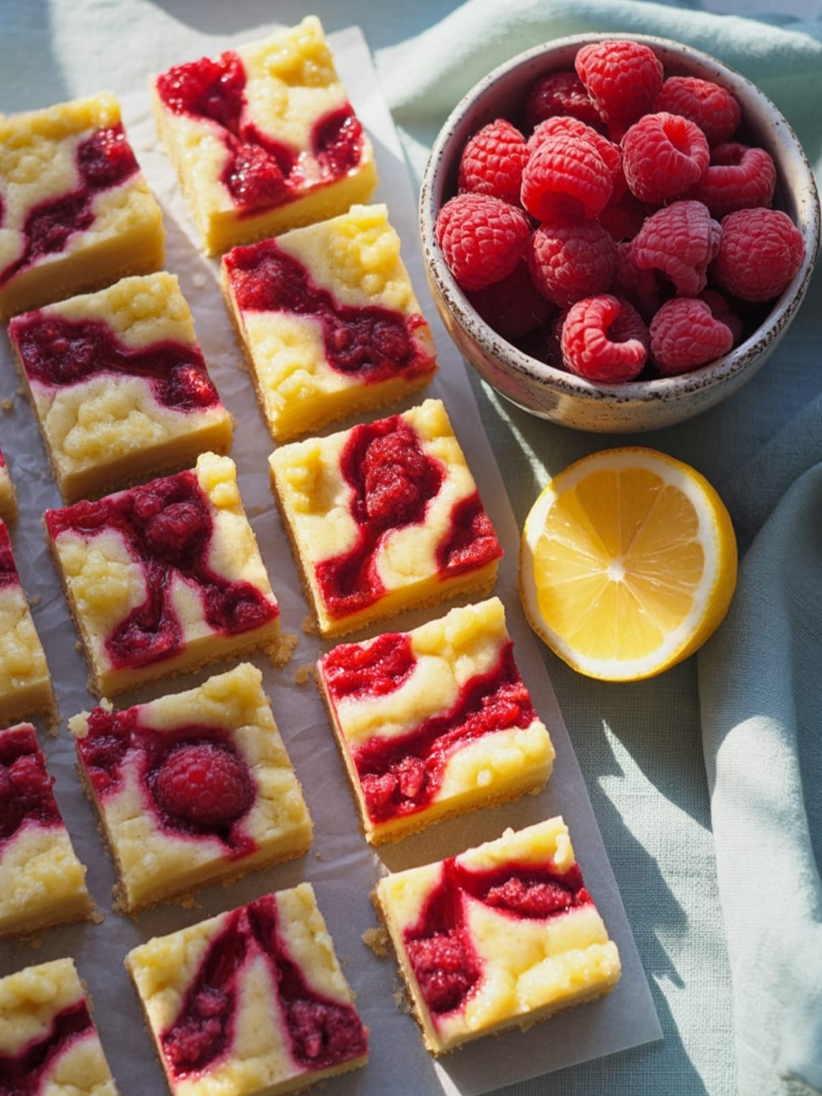 Summer Party Star - Raspberry Lemon Bars That Feed a Crowd