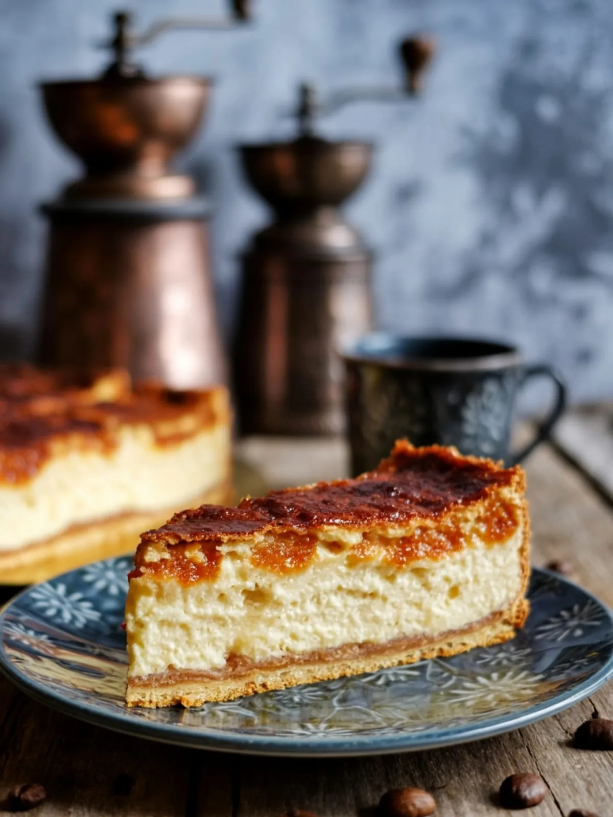 Sweet Bakery Perfection - Creme Brulee Rahmkuchen With Torched Top