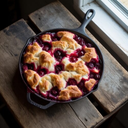 Sweet Cherry Cobbler