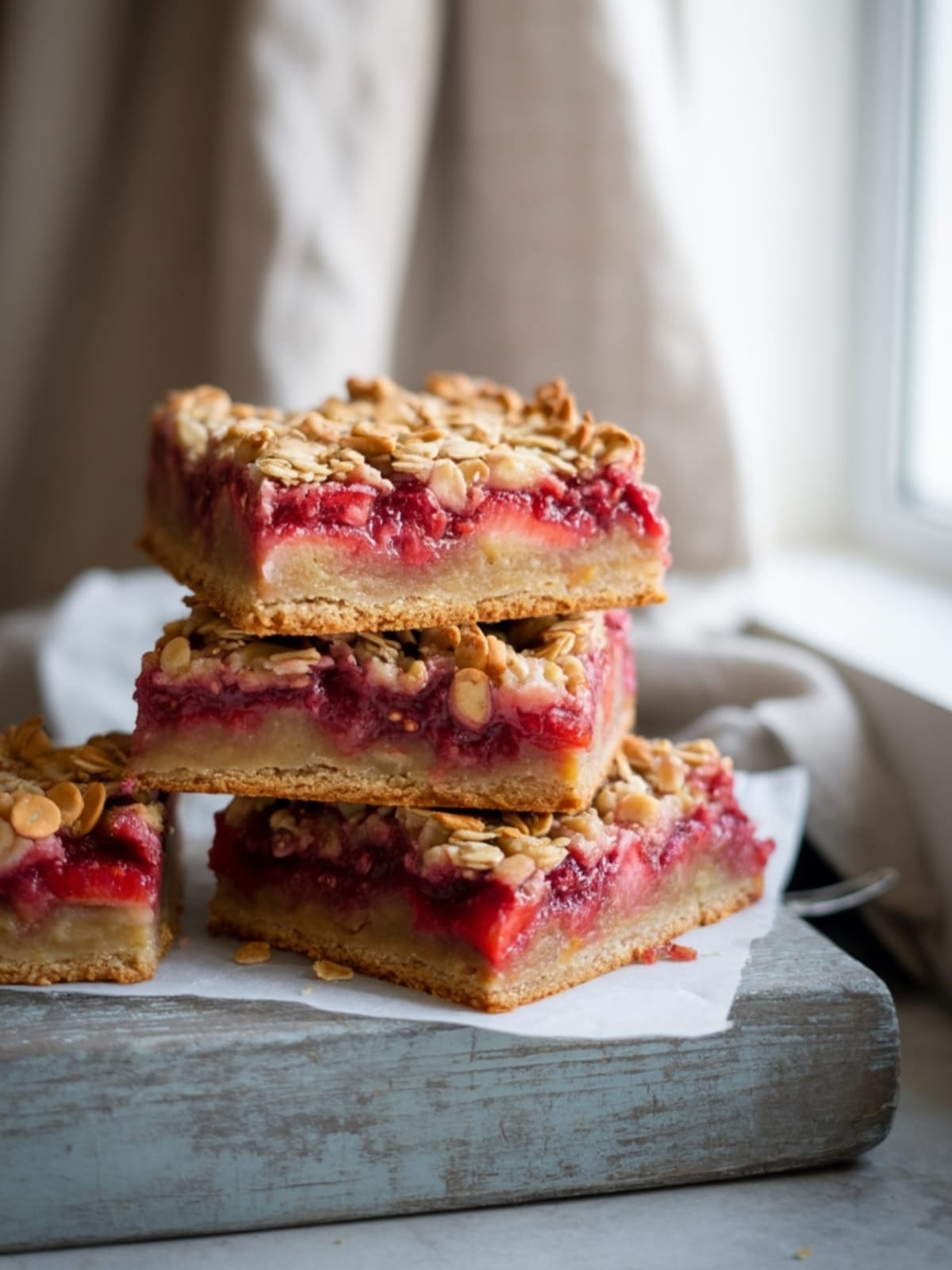 Sweet & Tangy Strawberry Rhubarb Bars - Perfect Spring Dessert
