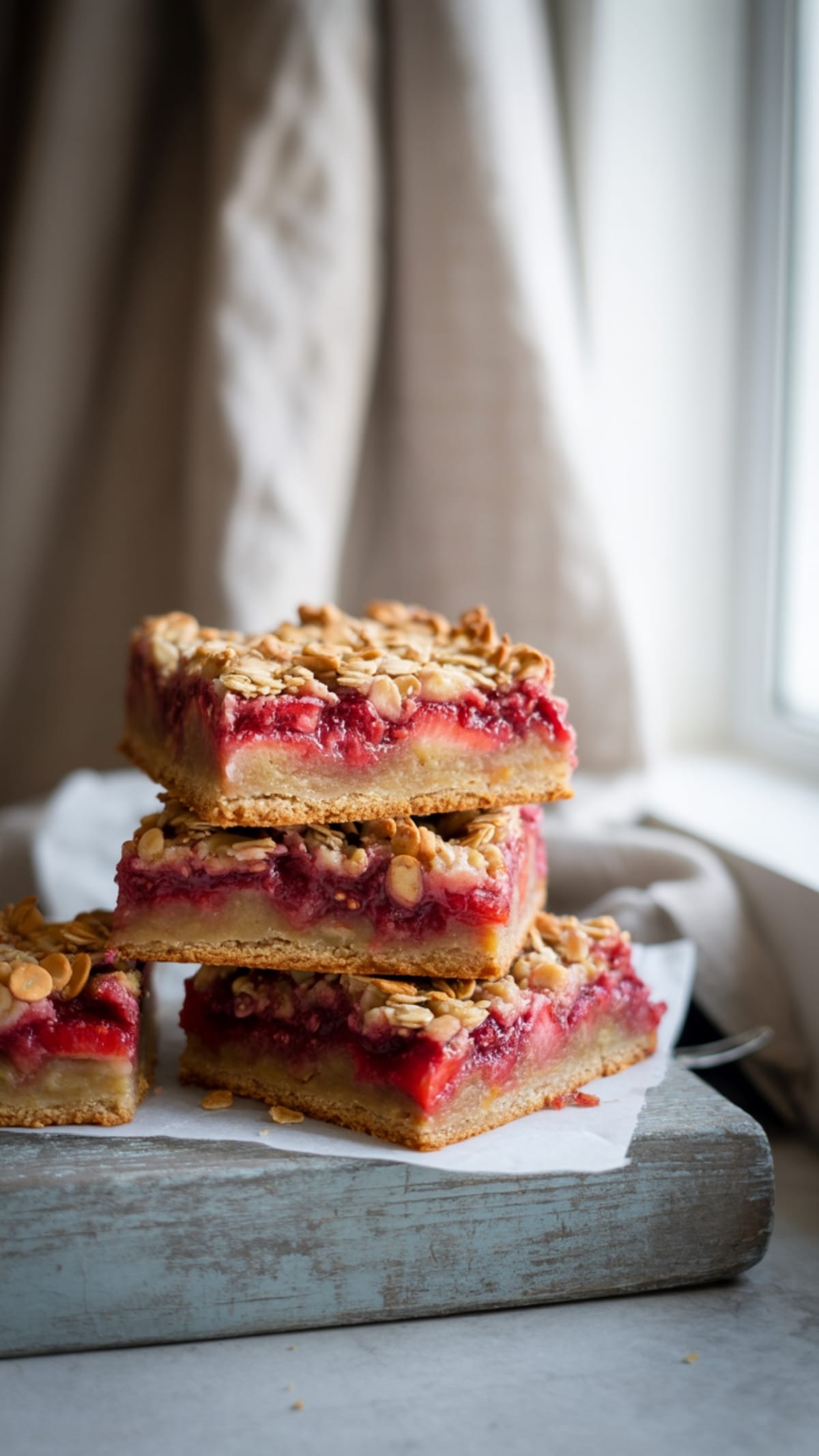 Sweet & Tangy Strawberry Rhubarb Bars | Perfect Spring Dessert