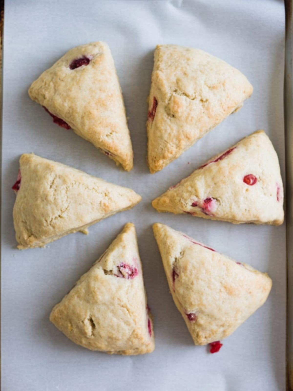 Tender Strawberry Rhubarb Scones - Perfect Breakfast Treat