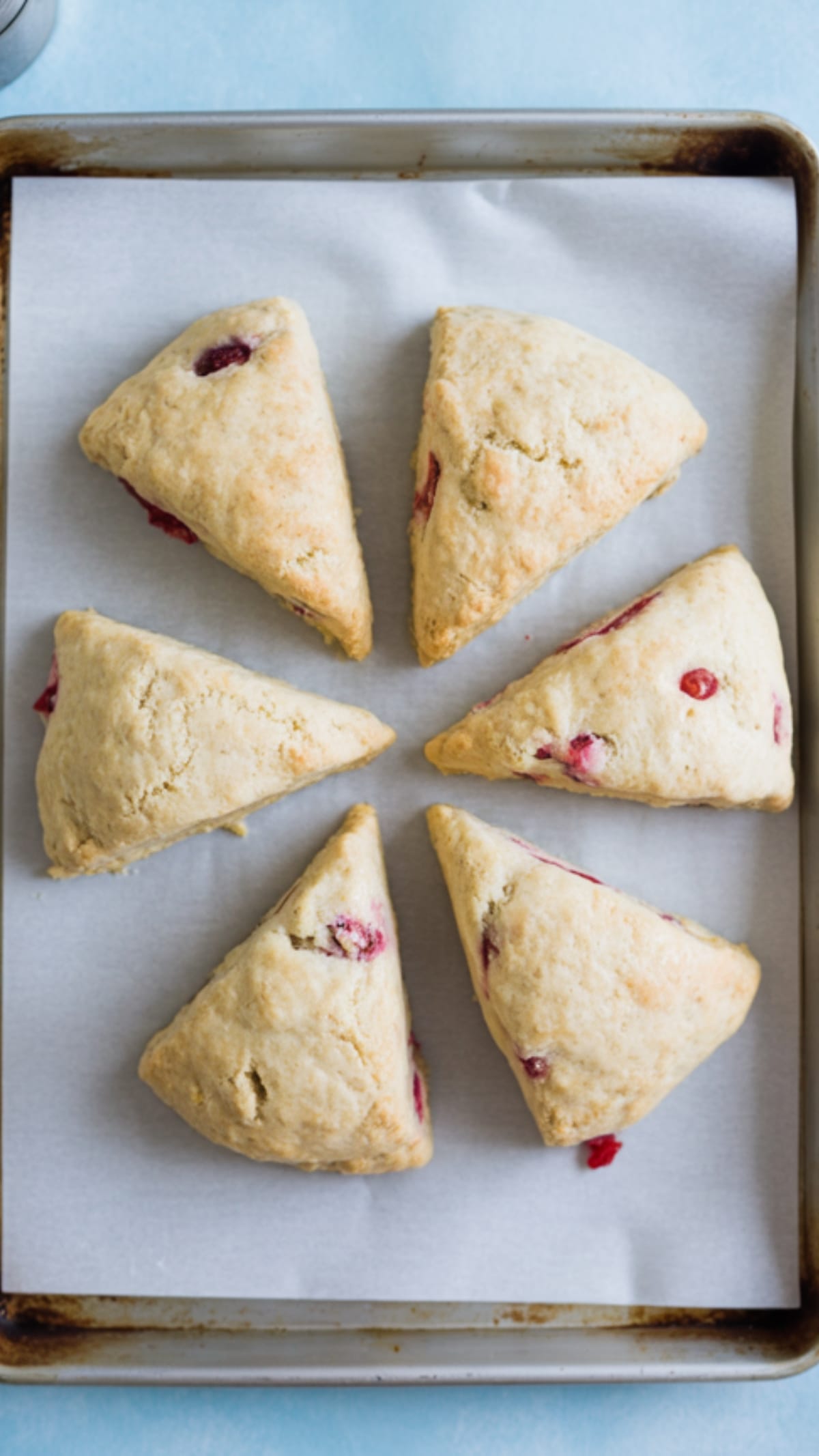 Tender Strawberry Rhubarb Scones | Perfect Breakfast Treat