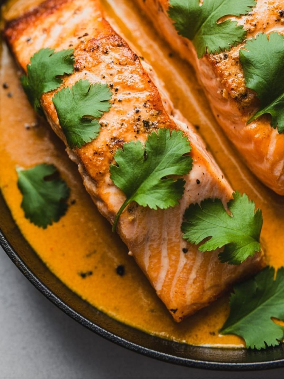 Thai Inspired Coconut Curry Salmon Recipe