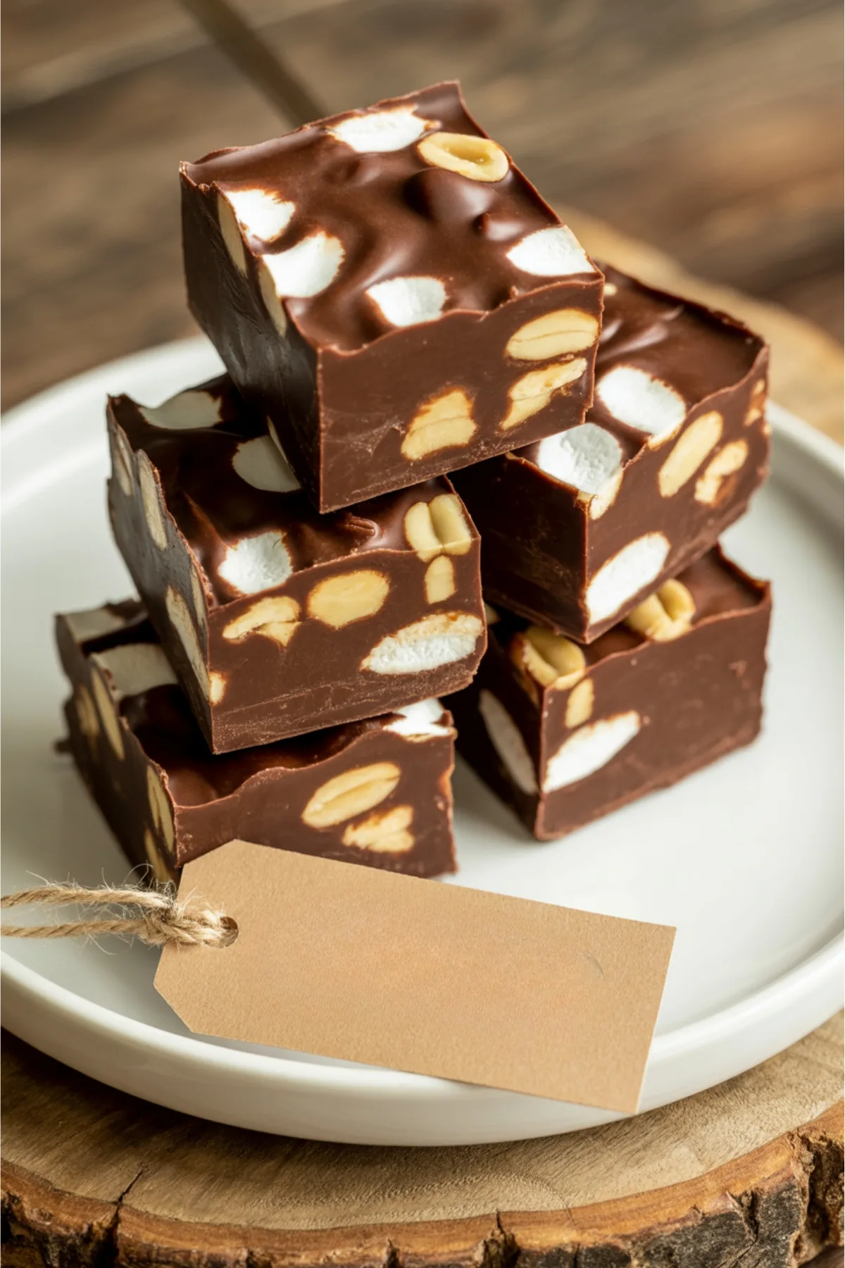 The Best Chocolate Fudge with Marshmallows—Rocky Road Style