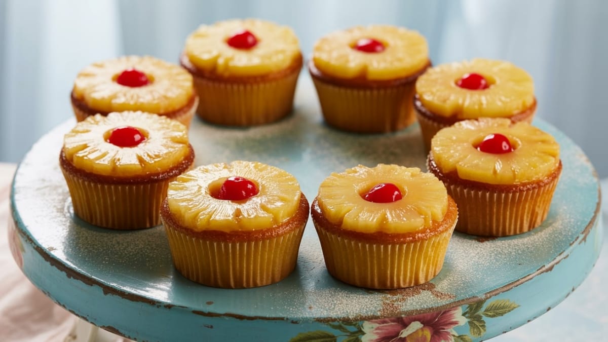 Tropical Twist- Pineapple Upside Down Cupcakes That Will Amaze Your Guests