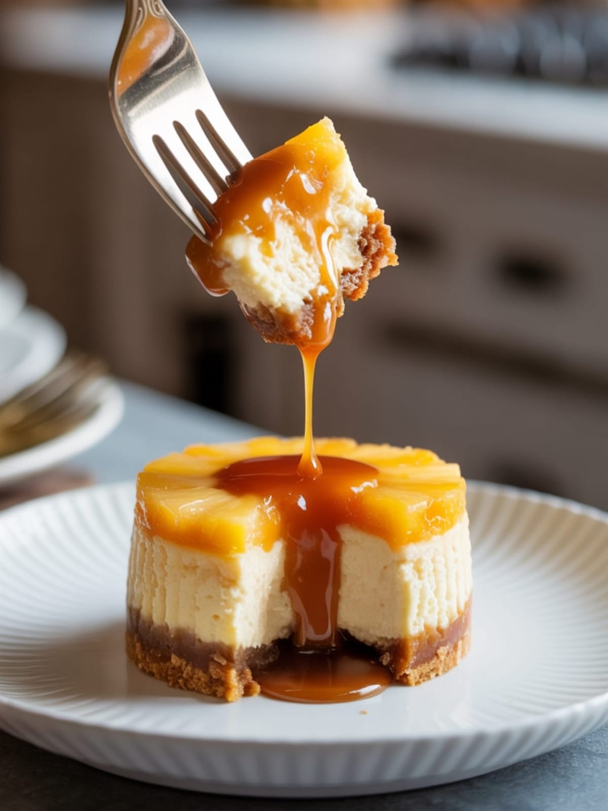 Two-in-One - Mini Pineapple Upside Down Cheesecake Delights