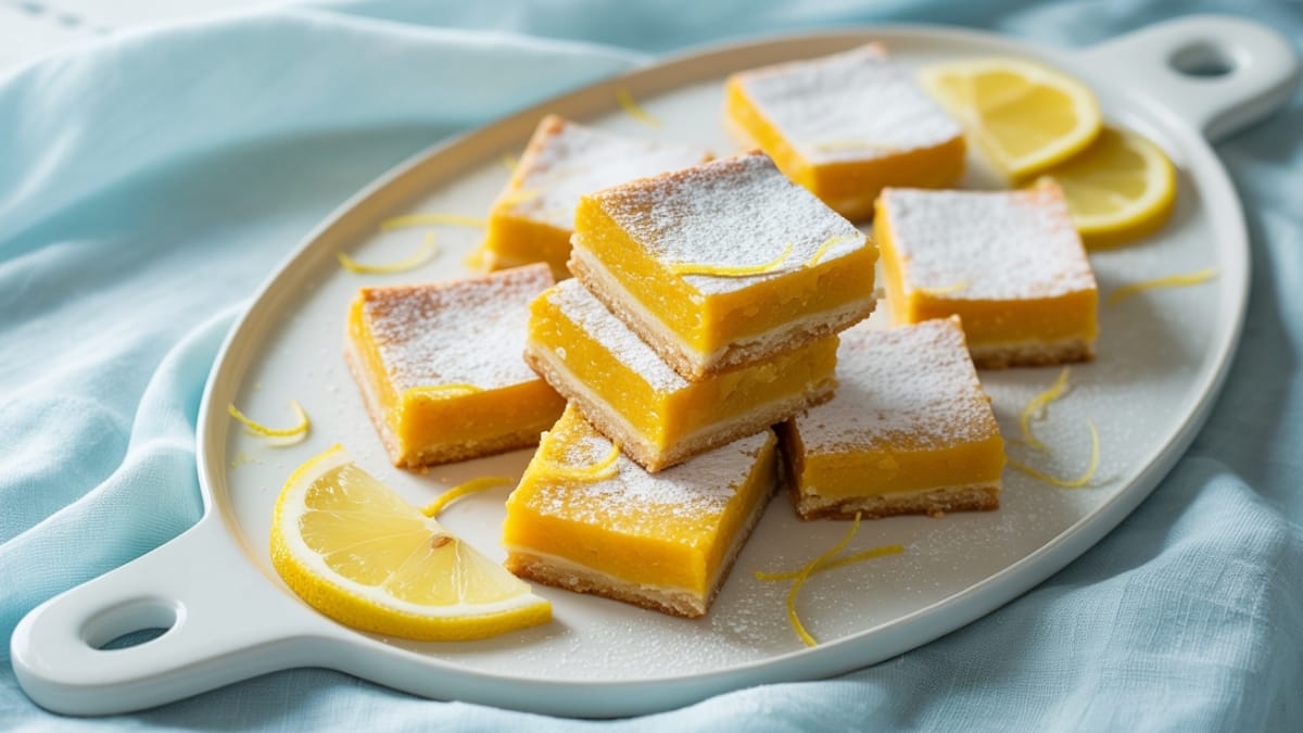 Vegan Lemon Bars- Bright, Zesty Perfection Without Dairy or Eggs