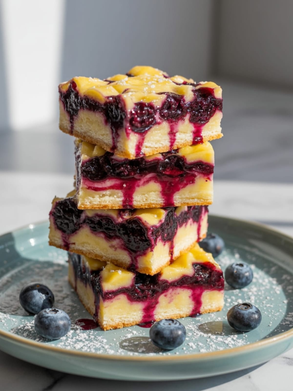 Wedding Dessert Table Star - Blueberry Lemon Pie Bars