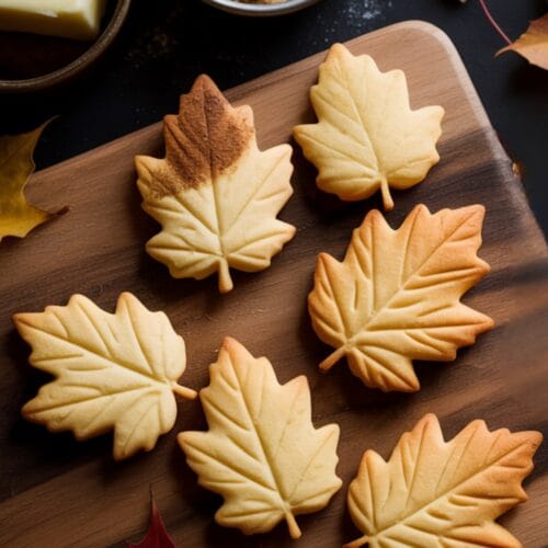 Autumn Leaf Shortbread Cookies Recipe